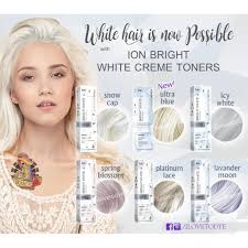 Image Result For Ion Bright White Toner Ion Hair Color Chart White Toner Toning Blonde Hair