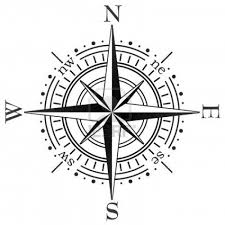 Black And White Compass Logo Vector Black Compass Compass Vector Compass Tattoo Compass