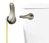 HO2ME 2 Pack Brass Arm Toilet Tank Flush Lever, Front Mount ...