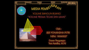 Program ini dapat dibuat dengan menggunakan visual basic karena media belajar ini menggunakan bahasa pemrograman. Media Pembelajaran Interaktif Volume Bangun Ruang Volume Prisma Dan Limas Youtube