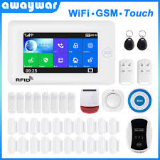 Sisteme de alarma antiefractie cu apelare gsm pentru apartamente, case si vile. 433mhz Touch Wireless Wifi Gsm Sms Seguridad Casa Inteligente Kit De Sistemas De Alarma Antirrobo