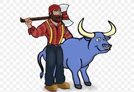 These towering icons proudly welcome visitors to the tourist information center, a state of minnesota travel affiliate. Paul Bunyan Babe The Blue Ox Statues Clip Art Image Png 611x566px Paul Bunyan Animation