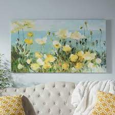 Maybe you would like to learn more about one of these? Field Of Yellow Flowers Canvas Art Print Kirklands