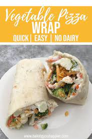 Easy Vegetable Pizza Wrap Recipe Pizza Wraps Easy Healthy Recipes Vegetarian Recipes Healthy