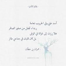أسد علي وفي الحروب نعامة عمران بن حطان عالم الأدب Pretty Words Islamic Quotes Arabic Poetry
