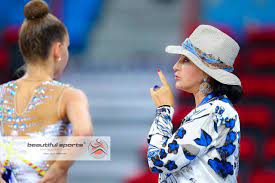 Dina Averina Russia And The Head Russian Coach Irina Viner Backstage World Championships Pesaro 2017 Gymnastics Posters Gymnastics Dina