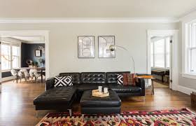 Landskrona Sectional 3 Seat Grann Bomstad Dark Brown Metal Ikea Black Sofa Living Room Decor Landskrona Couches Living Room