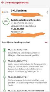 Kann es sein dass es mir bereits heute zugestellt wird? Dhl Paket Zugestellt Aber War Nicht Zu Hause Probleme Bestellung
