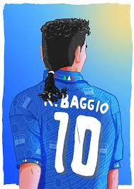 ★ роберто баджо | roberto baggio ★. Roberto Baggio Sra3 Print By Footynews On Etsy By Dan Leydon Roberto Baggio Best Football Players Football Europe