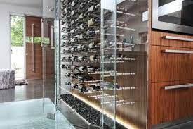 vin de garde wave house weinkellerdesign glas weinkeller weinregal ideen