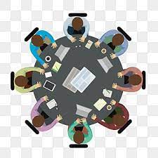 Minimalistic Flat Cartoon Business Round Table Meeting Vector Elements Simple Flat Cartoon Png And Vector With Transparent Background For Free Download In 2021 Cartoons Png Cartoon Geometric Background