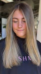 Absolutely obsessed with this lived in blonde !!! ❤️, ., All achieved using  #scwartzkopf professional , ., Used both blonde me 9 levels and clay, .,  Root tapped with Igora Vibrance 1/2 7-00 1/2 9-1 ...