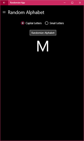 A random alphabet has 26 letters in a random order (shuffle often difficult to memorize). Randomizer App For Windows 10 Mobile