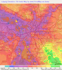 German city of leipzig map. Elevation Of Leipzig Germany Elevation Map Topography Contour