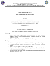 Siapa surat keputusan yang dikeluarkan oleh lembaga instansi? Contoh Surat Keputusan Organisasi Nusagates