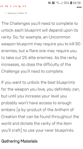 Blueprints in anthem are used in the forge back in fort tarsis,. Didn T Know We Could Make Legendary Items Anthemthegame