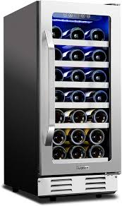 The wine coolers shown here have a capacity that ranges from 70 (tall but slim models) to up to 440 bottles, with some offering two temperature zones for different wine types. 31 Bottle 15 Built In Compressor Wine Cooler Cellar Undercounter Wine Fridge Temperature