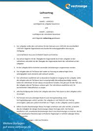 Eine zu enge formulierung könnte gewisse verstöße nicht abdecken, eine zu weitläufige abgrenzung. Muster Vertrag Leihgabe Vertraege De
