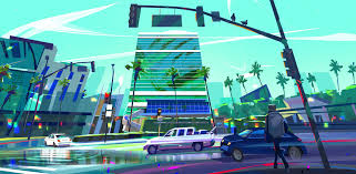 Artstation City Street Jithin Puthenpurakkal Illustration City Illustration Digital Painting