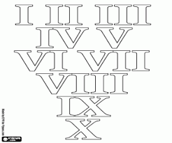 Convertidor entre los numeros romanos y los d�gitos a letras decimales calculadoras sistema numerico cifras i v x l c d m. Juegos De Numeros Romanos Para Colorear Imprimir Y Pintar Numerales Romanos Numeros Romanos Romanos