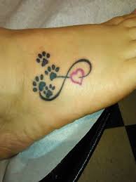 20 best paw print tattoos on foot. Infinity Paw Print On My Foot Dog Tattoos Pawprint Tattoo Foot Tattoos