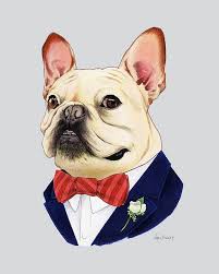 french bulldog dog animal print modern kid art dog art etsy 2021 犬 イラスト かわいい パグ 年賀状 デザイン 2018