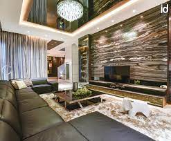 Fill a large living room with a large sectional. Double Storey House Interior Design Malaysia