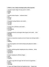 Keduanya merupakan muatan lokal yang lebih bertujuan untuk melestarikan kearifan lokal dan dan mengapresiasi seni budaya. Top Pdf Soal Uts 2 Bahasa Jawa Kelas 6 Sd Semester Genap 123dok Com