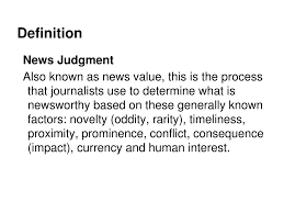 Ppt News Judgment Powerpoint Presentation Free Download Id 1839653