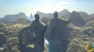 When there is a global event you will be asked to join a faction. Argonath Pass Minecraft Middle Earth