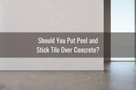 It's easier to work with and prevents adhesive from oozing through the cracks between the tiles. Can You Put Peel And Stick Tile Over Concrete Ready To Diy