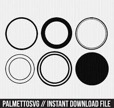Download Circle Monogram Frame Svg Dxf File Instant Download Silhouette Cameo Cricut Downloads Clip Art Commercial Use