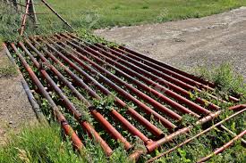 A Metal Grated Cattle Guard Crossing In The Western Prairies Stock Photo Picture And Royalty Free Image Image 82099010