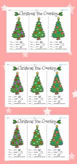 Twinkl Resources Christmas Tree Counting Worksheets Printable Resources For Primary Eyfs Ks1 And With Images Christmas Math Christmas Classroom Christmas Teaching