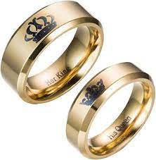 Gold Couple Rings For Engagement With Price Queen Rings Mens Gold Rings Stainless Steel Wedding Bands