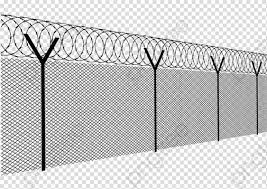Transparent Barbed Wire Fence Png Format Image With Size 1024 724 Barbed Wire Fencing Transparent Barbed Wire
