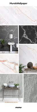 The use of marble is particularly effective when used as decorative touches working to break up the colour scheme around it. Create A Stunning Feature Bathroom Wall With Marble Effect Wallpaper These Small Bathroom Ideas Marble Effect Wallpaper Marble Wallpaper Marble Bathroom Decor