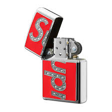 A zippo lighter is a reusable metal lighter produced by zippo manufacturing company of bradford, pennsylvania, united states. Supreme Swarovski Zippo Red