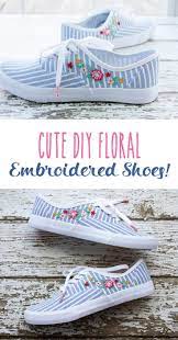 How to embroider flowers the tutorial is how to embroider flower today. Diy Floral Embroidered Shoes Embroidery Shoes Embroidered Shoes Embroidery Shoes Diy