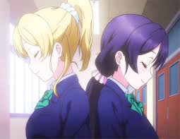 Résultat de recherche d'images pour "love live eli et nozomi"