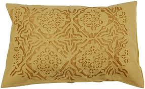 Bulk Wholesale Harvest Gold Lumbar Cushion Cover In Pure Cotton 27x18 Hand Stitched Throw Pillow Co Gold Throw Pillows Throw Pillows Decorative Pillow Cases