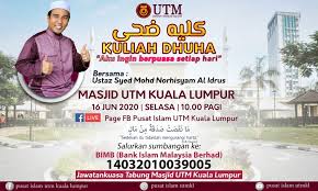 Jadual kuala lumpur doa islam, subuh, tengah hari, petang, maghribi dan makan malam. Kuliah Dhuha Live Fb Pusat Islam Utmkl