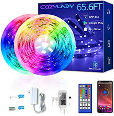 Bluetooth Led Strip Lights 65 6ft Cozylady Led Light Strips Controlled By Smart Phone App Music Sync Led Lights Strip For Bedroom Decor Room Decor Children S Room Amazon Ca Tools Home Improvement Led light strip,baytion 16 color changing waterproof strip lights with remote control, for tv/bedroom/home decoration/party/bar and outdoor lightning bolt neon signs, led lightning decor light neon sign,wall decor for home,birthday party,kids room, living room,wedding party. bluetooth led strip lights 65 6ft cozylady led light strips controlled by smart phone app music sync led lights strip for bedroom decor room
