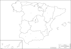 La carte d'espagne démontre la diversité géographique de l'espagne. Espagne Carte Geographique Gratuite Carte Geographique Muette Gratuite Carte Vierge Gratuite Fond De Carte Gratuit Formats Graphiques Courants Contours Communautes Autonomes Principales Villes Blanc