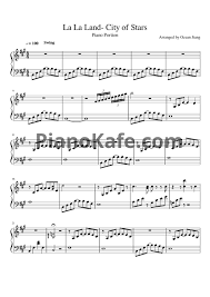 Noty Ryan Gosling And Emma Stone City Of Stars Noty Dlya Fortepiano Pianokafe