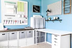 An inspiring and organized home office by amy at 11 magnolia lane. Home Office Craft Room Reveal With Before And Afters My Homier Home