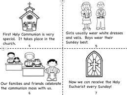 Click the cover to reveal what's inside! First Holy Communion Mini Book And Coloring Pages By Miss P S Prek Pups