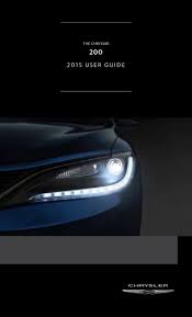 And with the key fob you have to struggle to pull the key out. Chrysler 200 2015 User Manual Pdf Download Manualslib