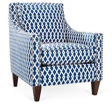Colleen Club Chair Navy White Home Decor Blue Accent Chairs Furniture