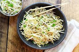 Sprouting is a natural process that leads to the germination of seeds, grains, vegetab. Easy Japanese Bean Sprouts Salad Asian Caucasian Food Blog